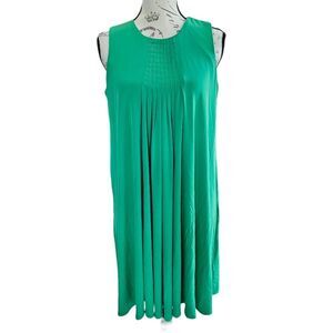 Calvin Klein Women's Green Sleeveless A-line Flowy Dress Size 6‎